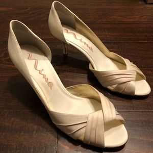 Nina Ivory Luster heels